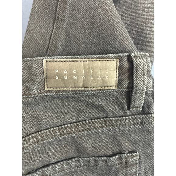 Pacsun Blue Low Rise Baggy Jeans Size 25 Freyed Hem Wide Leg Pre-owned - Picture 4 of 8